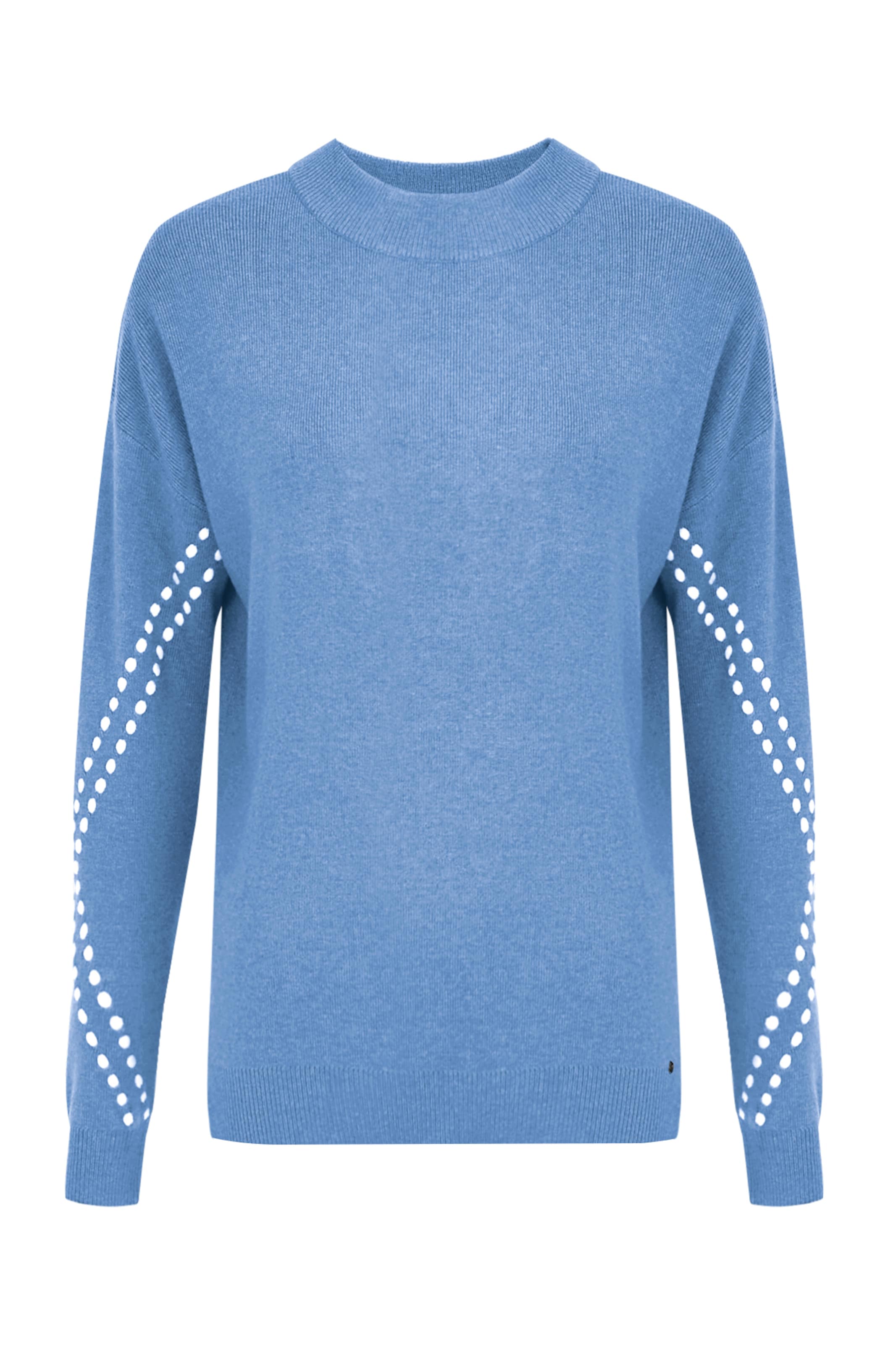 Finn Flare Pullover 'Basic' in Blau: Vorderseite