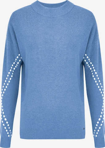 Finn Flare Pullover 'Basic' in Blau: Vorderseite