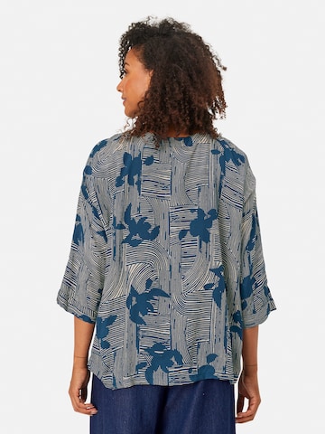 Masai 3/4 Arm Bluse 'MaBecca' in Blau