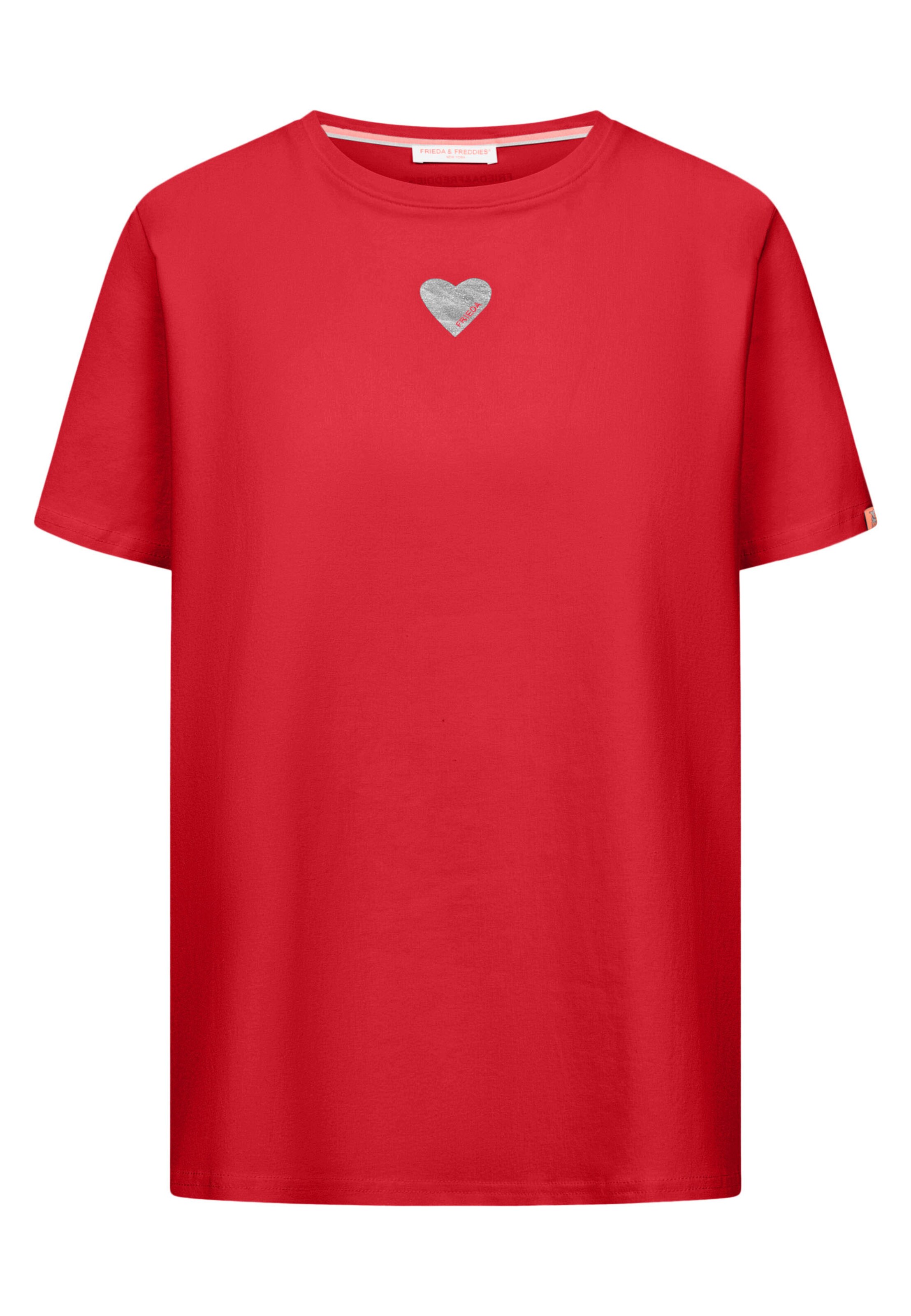 Frieda & Freddies NY Print-Shirt in Rot: Vorderseite