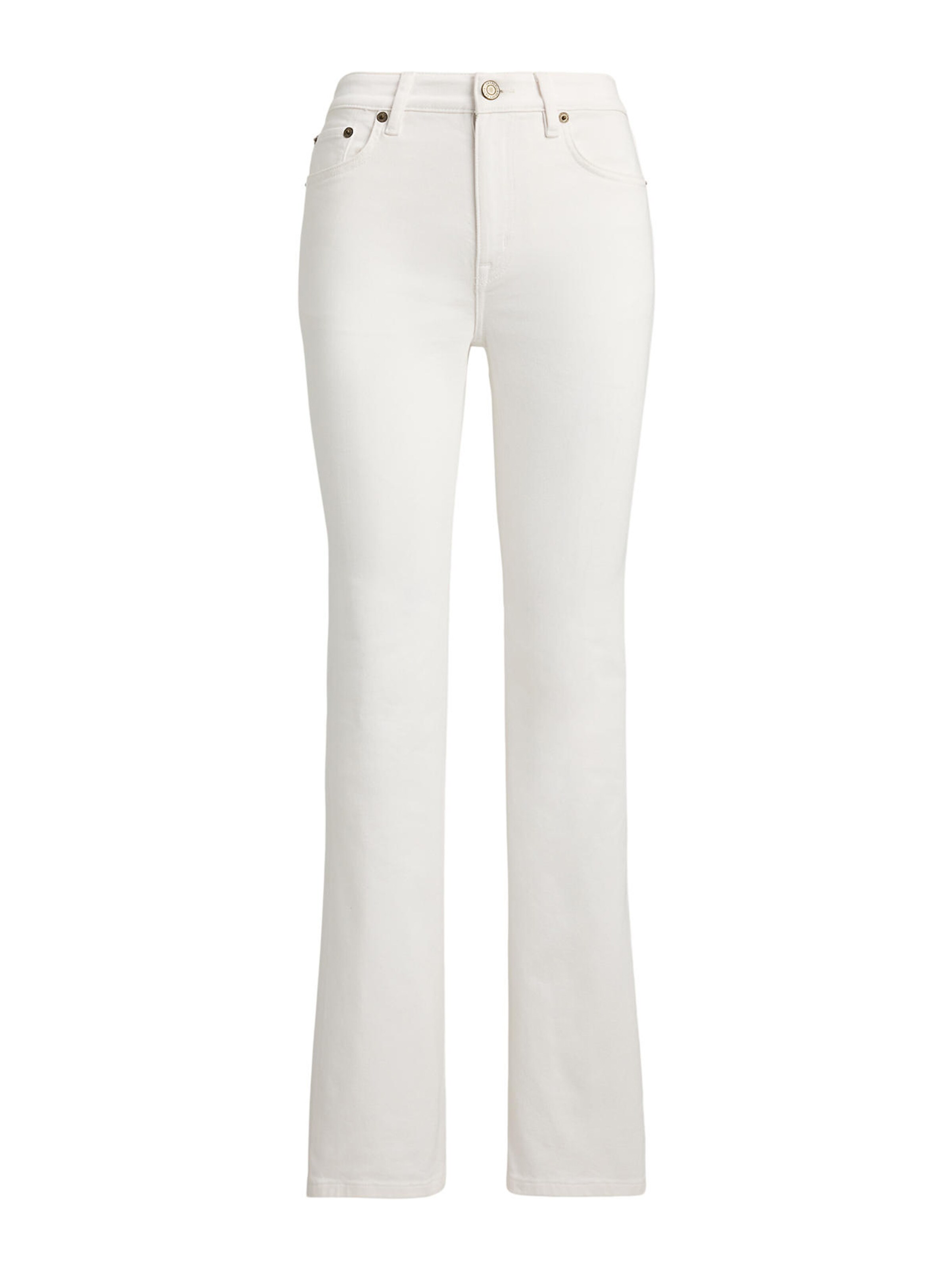 Coupe slim Jean Lauren Ralph Lauren en blanc : devant