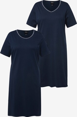 Chemise de nuit Ulla Popken en bleu : devant