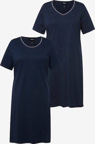 Chemise de nuit Ulla Popken en bleu : devant