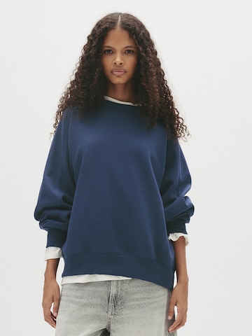 Pull&Bear Tréning póló - kék: elől