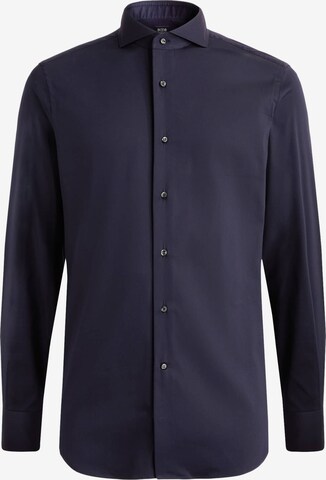 Boggi Milano Slim fit Overhemd in Blauw: voorkant