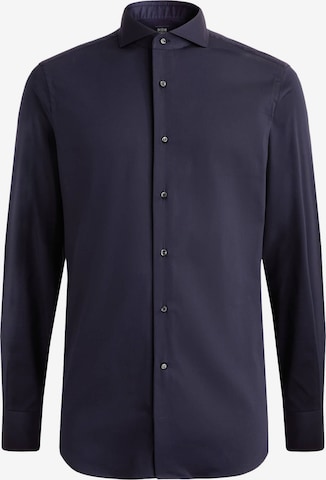 Coupe slim Chemise Boggi Milano en bleu : devant