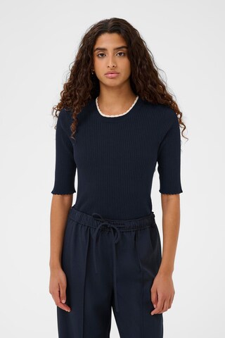 SOAKED IN LUXURY Sweater 'SLLysandra' in Blue: front