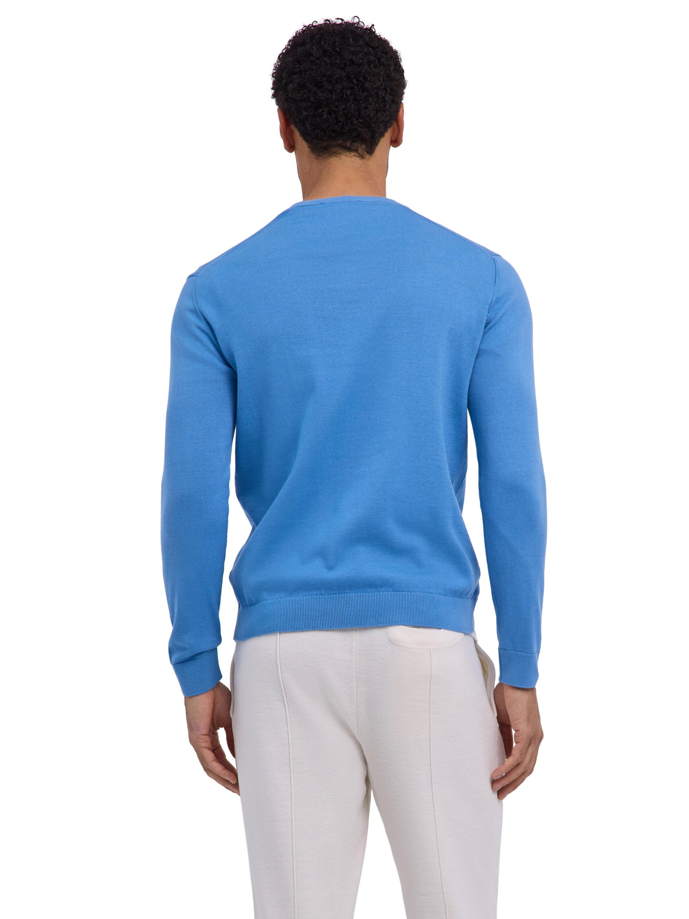 FALKE Pullover 'Pure Cotton'‌‌‌‌‌‌‌‌‌‌ in Blau