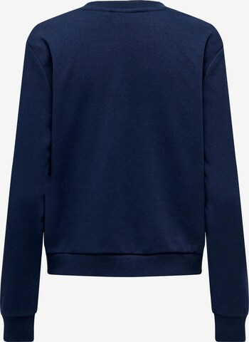 ONLY Sweatshirt 'Yda Christmas' in Blauw