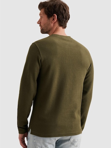 PME Legend Regular fit Overhemd 'Henley T-shirt with long sleeves' in Groen