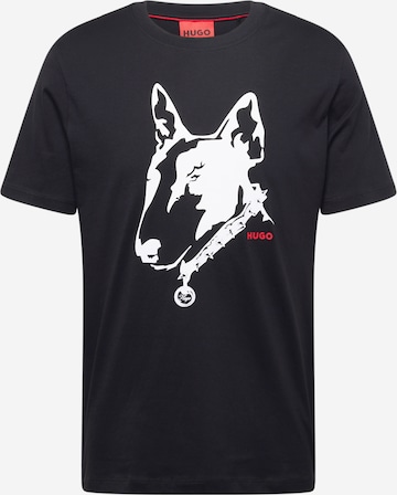 HUGO Red T-Shirt 'Dammock' in Schwarz: predná strana