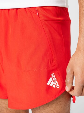 ADIDAS SPORTSWEAR Regular Sporthose 'Designed for Training' in Rot