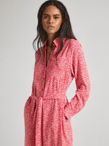 Pepe Jeans Shirt Dress 'Brooke' in Red