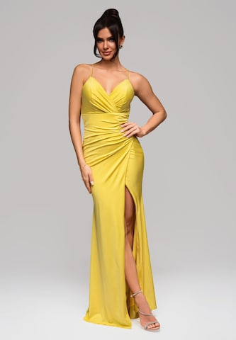 Ombre Avondjurk in Geel: voorkant