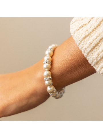 Steuer Armband in Weiß: Vorderseite