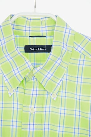 NAUTICA Button Up Shirt in M in Green