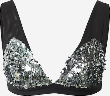 Free People Triangle Bra in Black: front