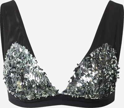 Free People BH in schwarz / silber, Produktansicht