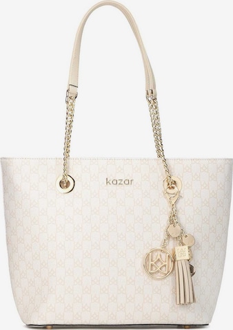 Kazar Shopper in White: front