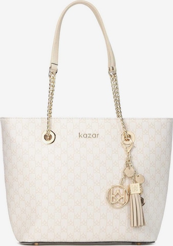 Kazar Shopper táska - fehér: elől
