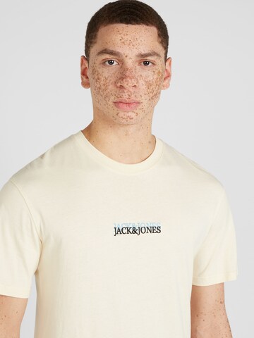 JACK & JONES Majica 'LAFAYETTE' | bež barva