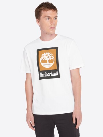 TIMBERLAND T-shirt i vit: framsida