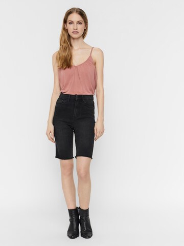 VERO MODA Slimfit Jeans 'LOA FAITH' in Zwart