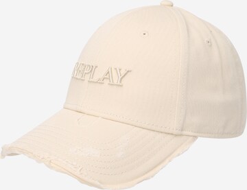 REPLAY Cap in White: front