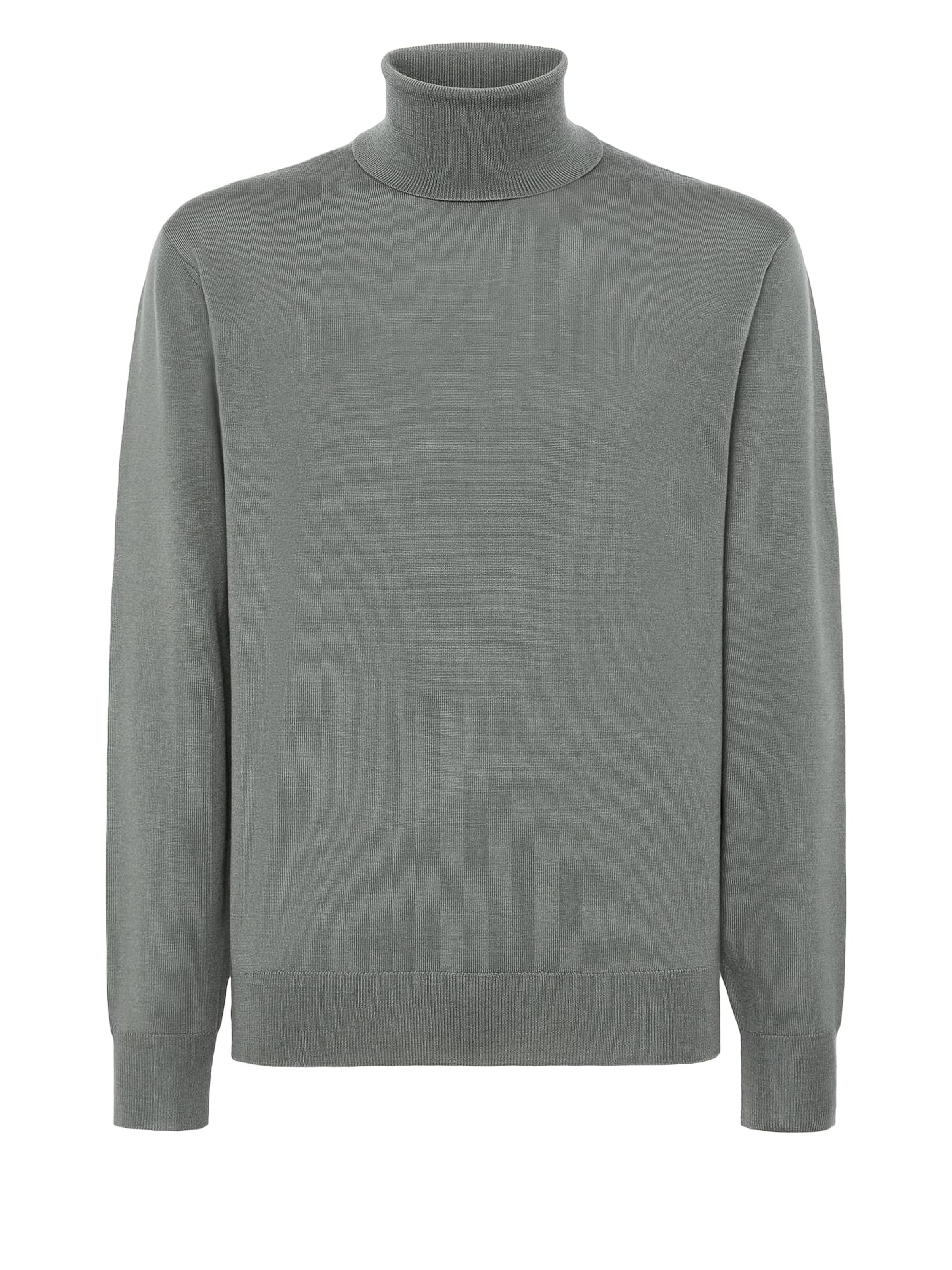 Boggi Milano Sweater 'Polo' in Green: front