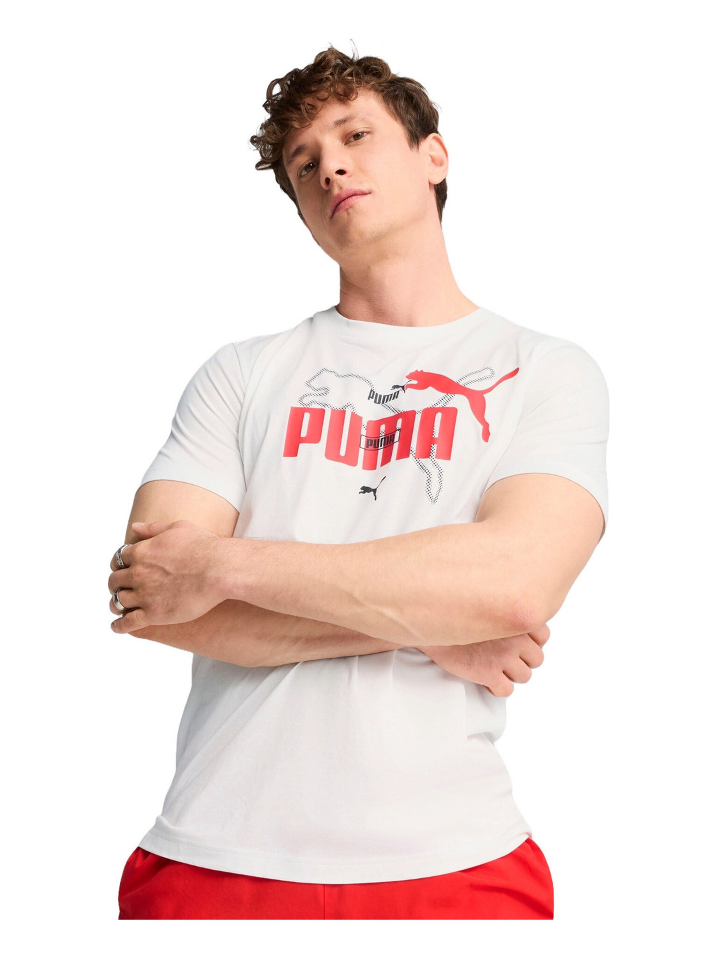 PUMA Shirt‌ in Weiß