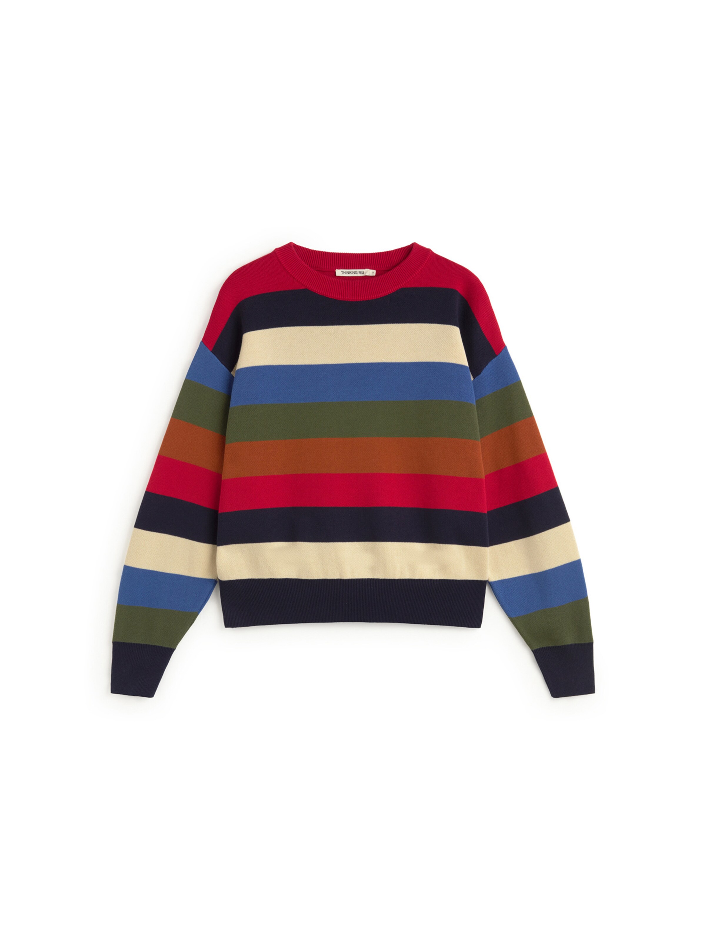 Thinking MU Pullover 'Petra' in Blau: Vorderseite