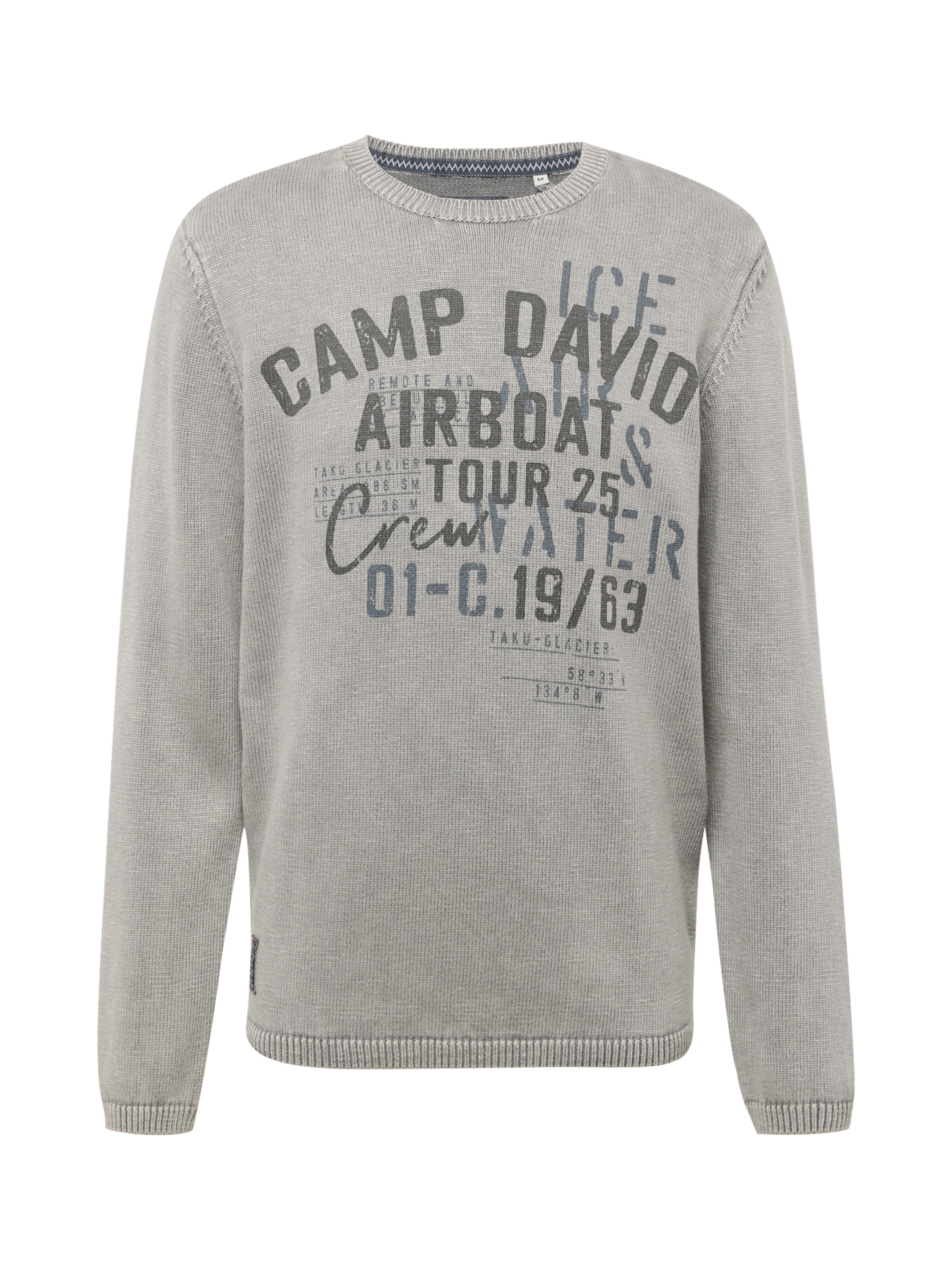 CAMP DAVID - Pullover em cinzento: frente