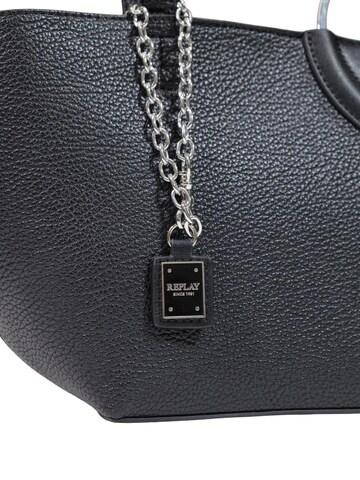 REPLAY - Bolso de hombro 'HAMMERED SYNTHETIC FW01C7.000.A7243S' en negro