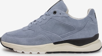 Floris van Bommel Sneakers laag 'DE TREENER 07' in Blauw: voorkant