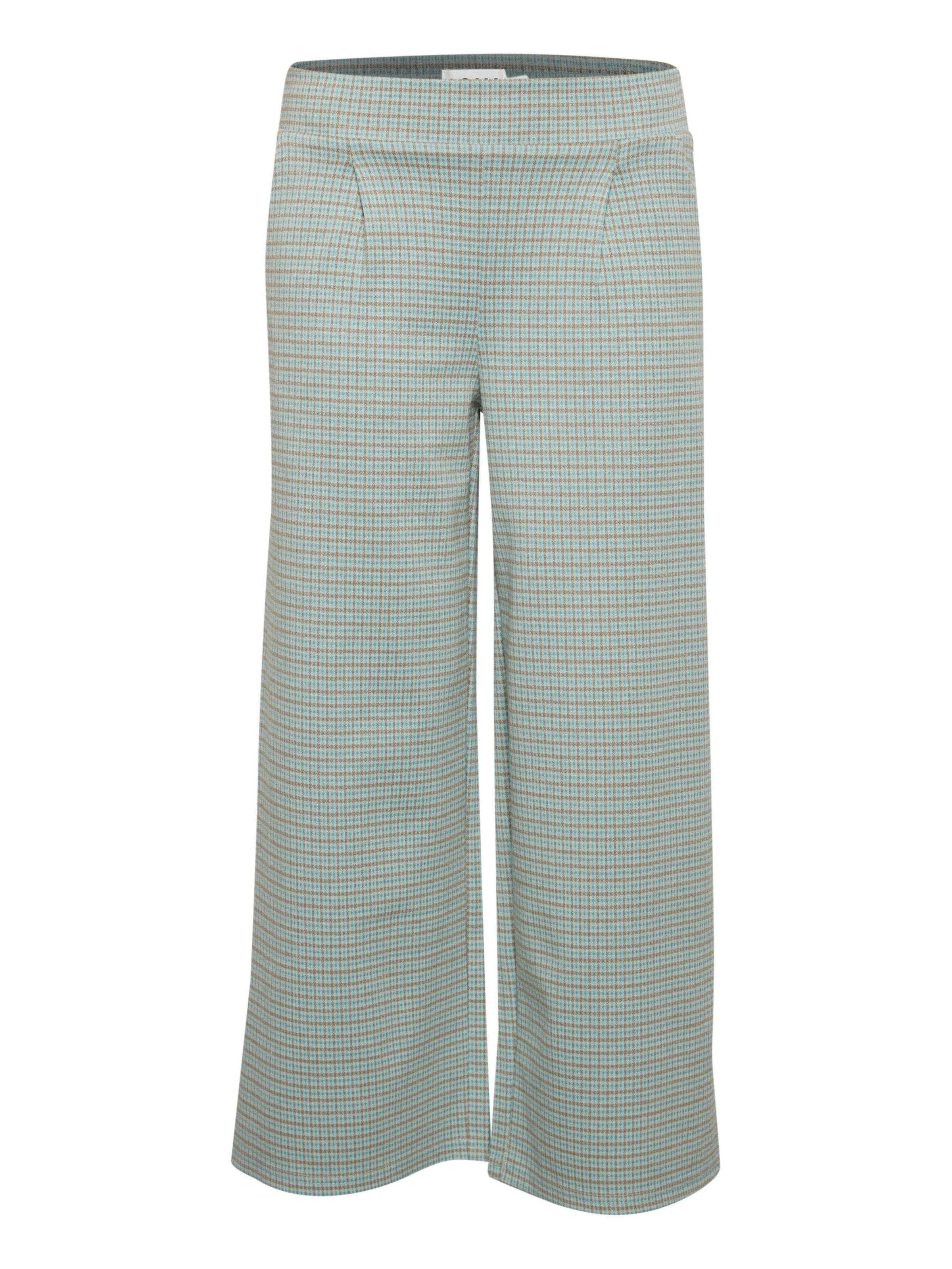 Wide leg Pantaloni con pieghe 'IHKate' di ICHI in verde: frontale