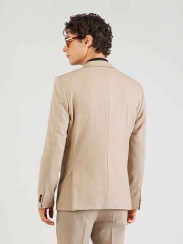 HUGO Slim fit Business-colbert 'Arti' in Beige: terug