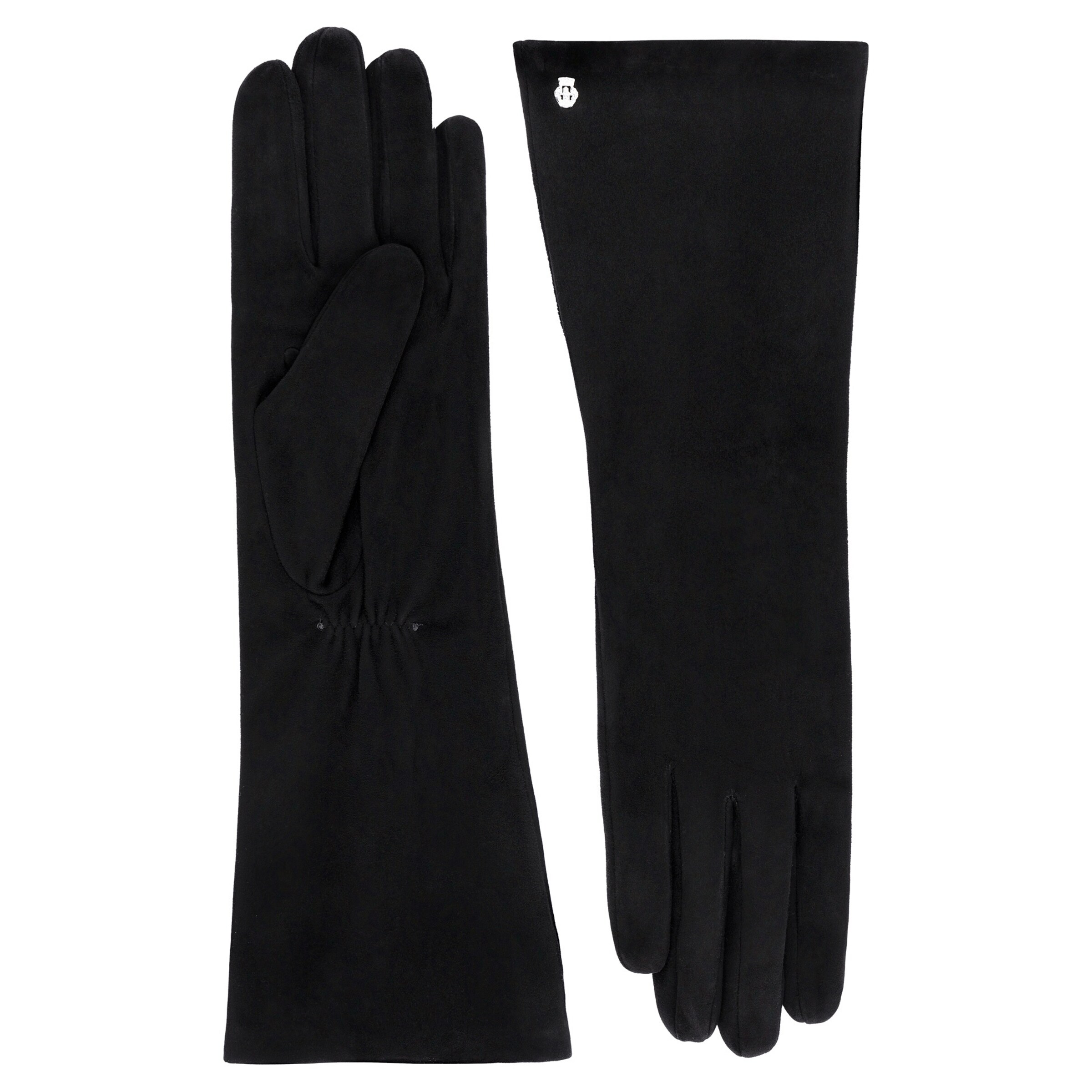 Roeckl Vingerhandschoenen 'ELEGANT SUEDE' in Zwart: voorkant