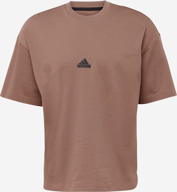 ADIDAS SPORTSWEAR Функциональная футболка в Коричневый: спереди