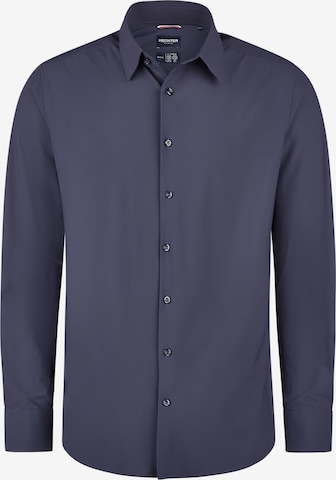 Coupe slim Chemise HECHTER PARIS en bleu : devant