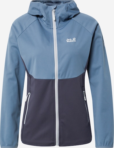 Geacă outdoor 'Go Hike' JACK WOLFSKIN pe albastru fumuriu / gri închis / alb, Vizualizare produs