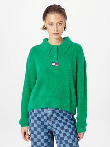 Pullover di Tommy Jeans in verde: frontale