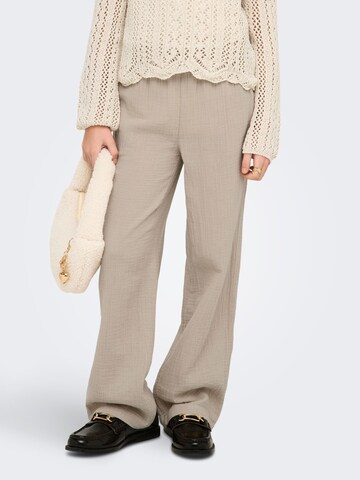 ONLY GIRLS Regular Trousers 'Kogthyra' in Beige
