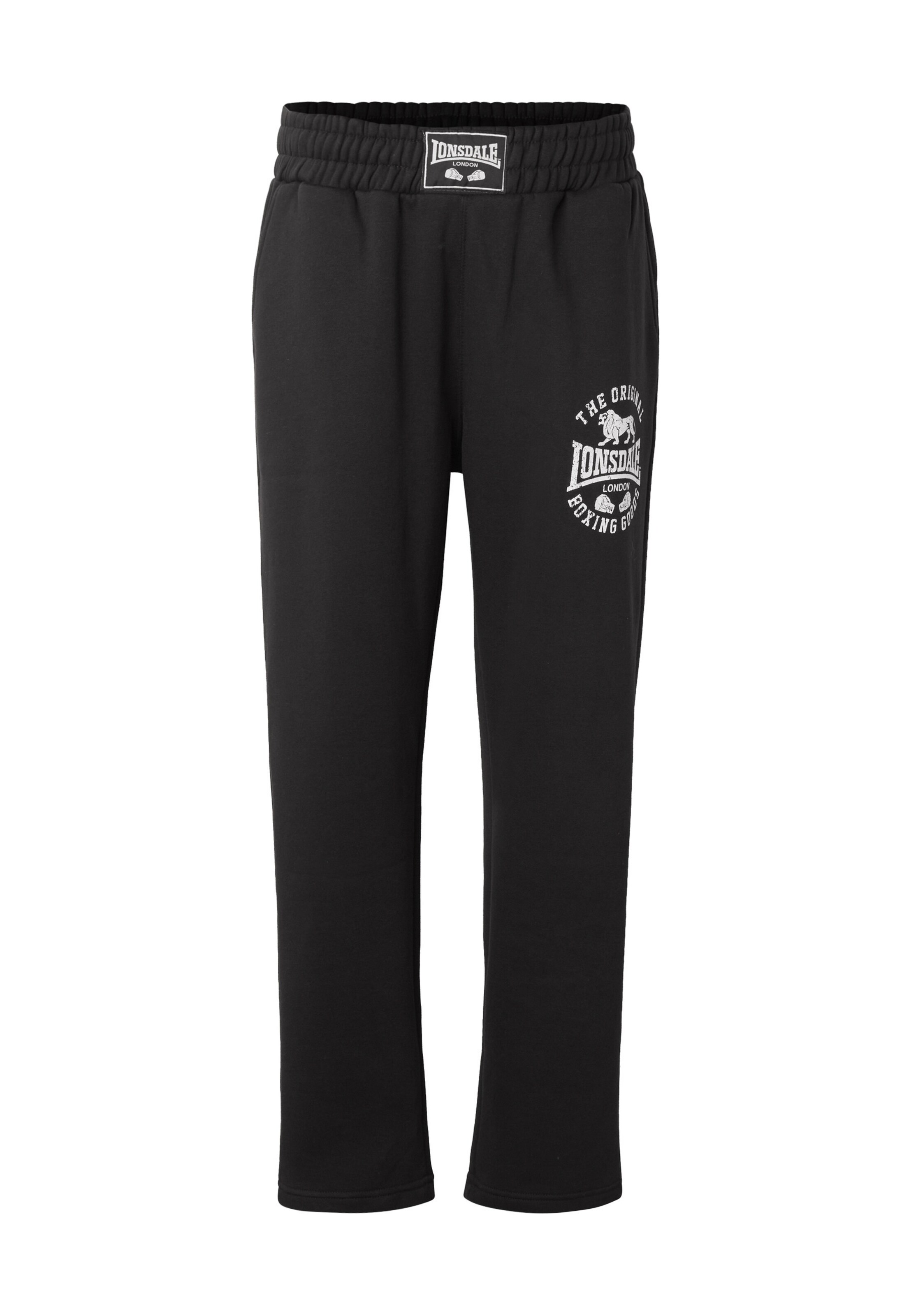 LONSDALE Trousers 'Hauxley' in Black / White, Item view