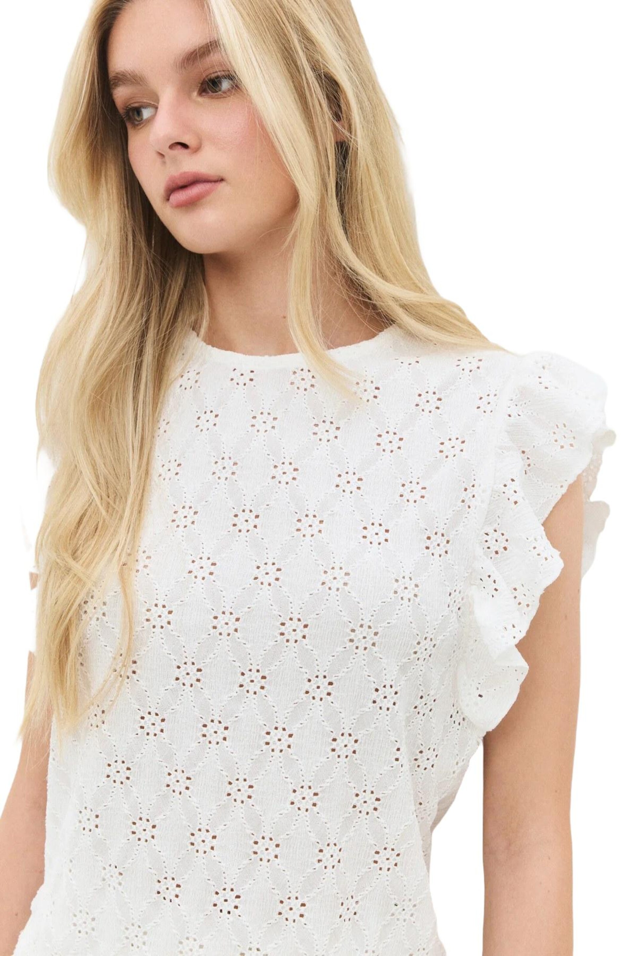 No Matter What Bluse in Weiß