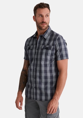 Coupe regular Chemise 'Hector' Hero en bleu : devant