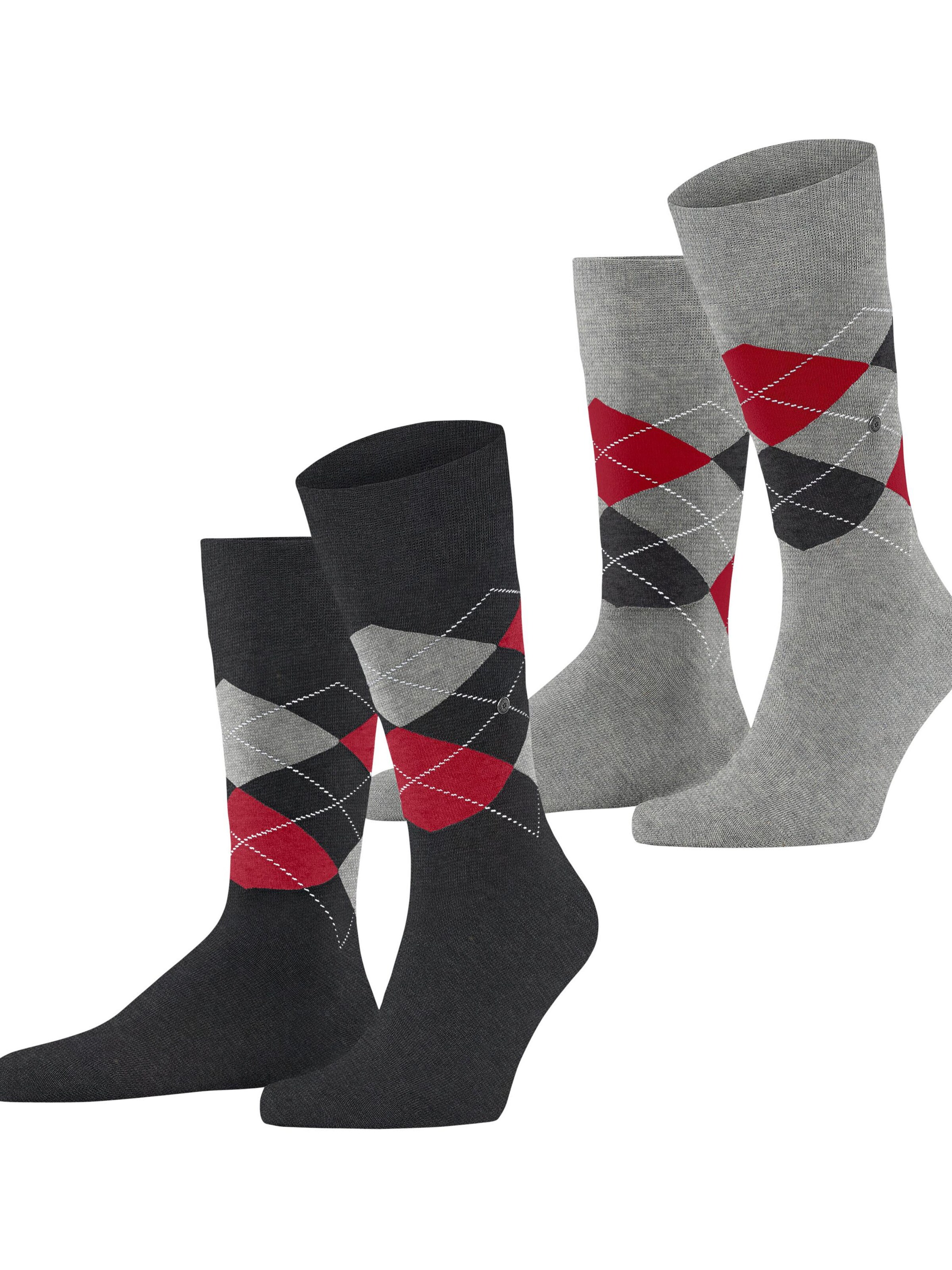 BURLINGTON Socks 'Everyday Argyle' in Black: front