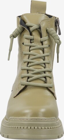ILC Lace-Up Ankle Boots in Green