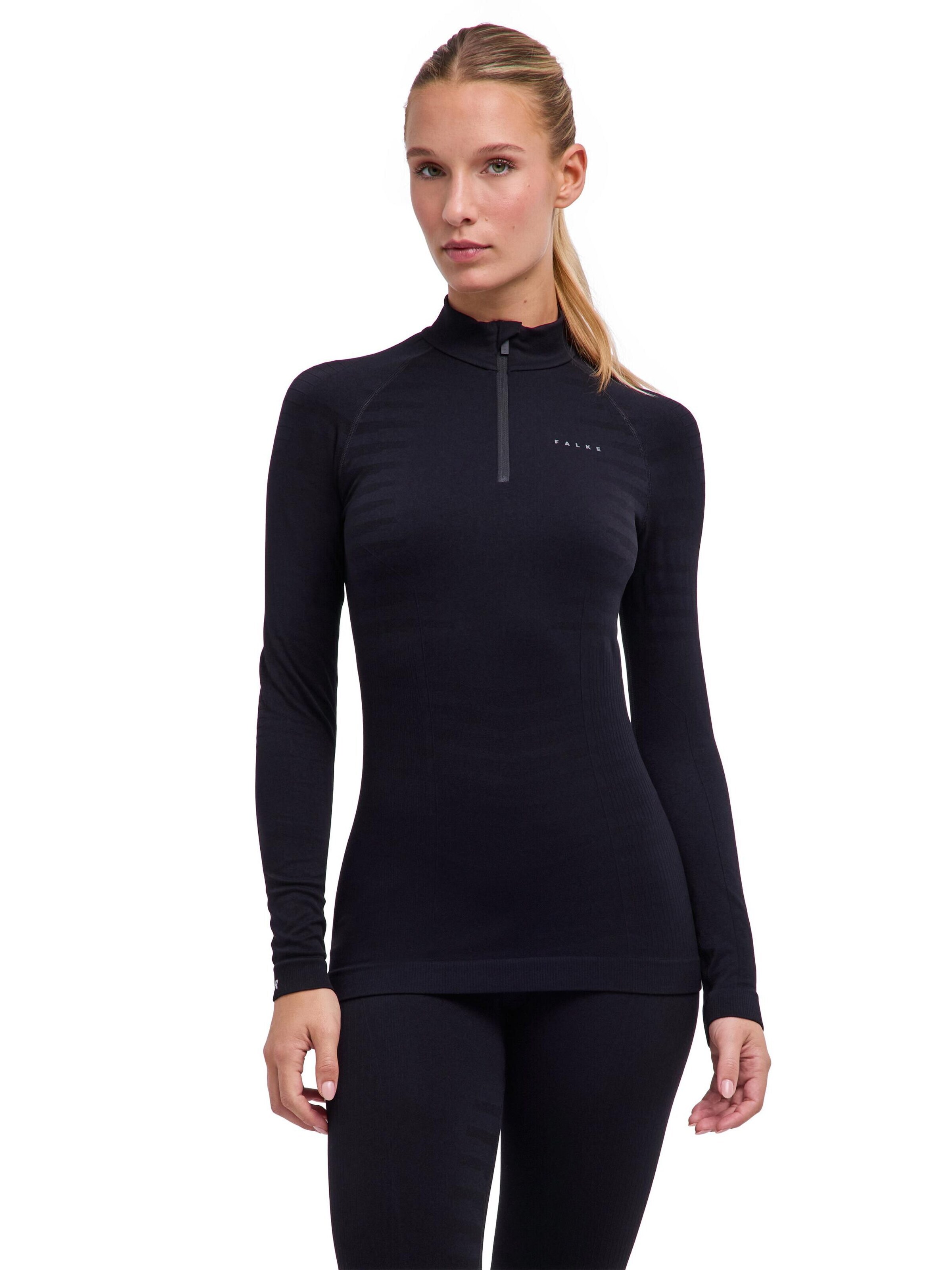 FALKE Base Layer in Black: front