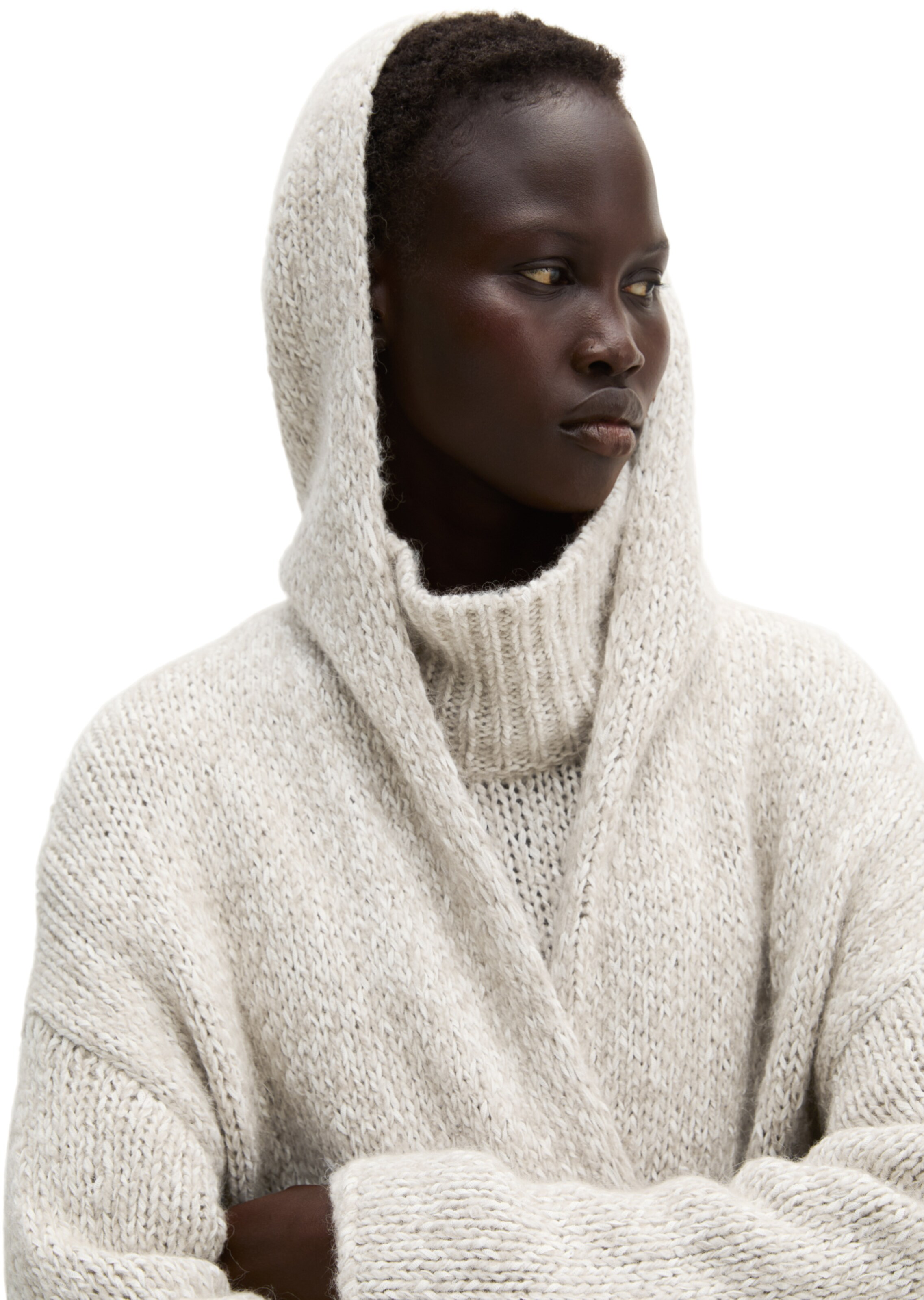 Cardigan Marc O'Polo en beige : devant