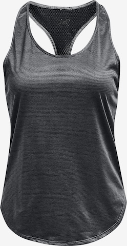 Sport top 'Tech' de la UNDER ARMOUR pe negru: față